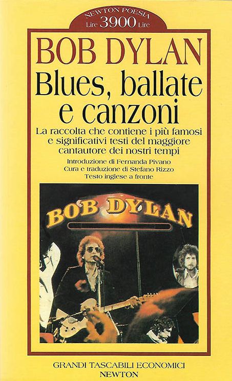 blues ballate e canzoni 1996 3rd edition bob dylan book in Italian