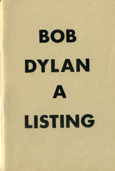 Bob Dylan a listing keith wilson book