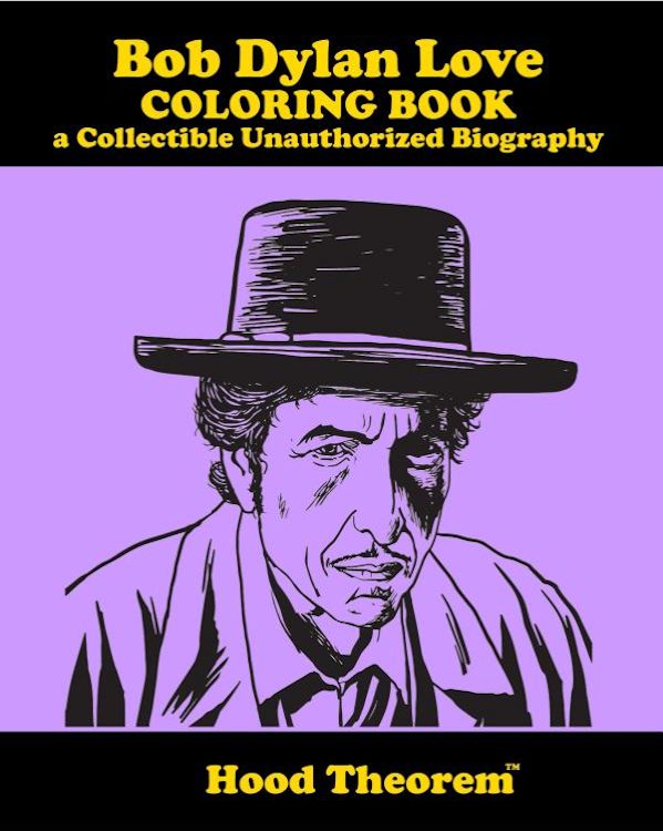 Bob Dylan love coloring book
