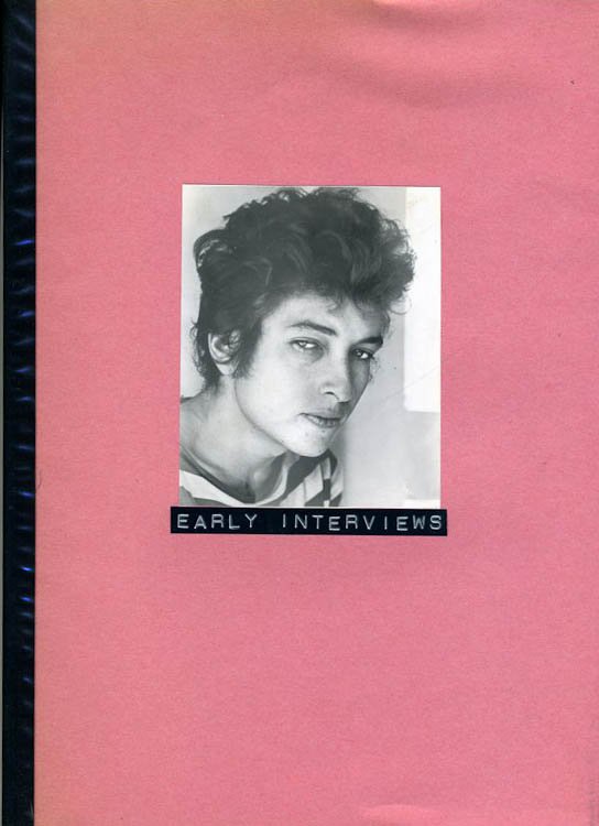 Bob Dylan early interviews michel pomarede book