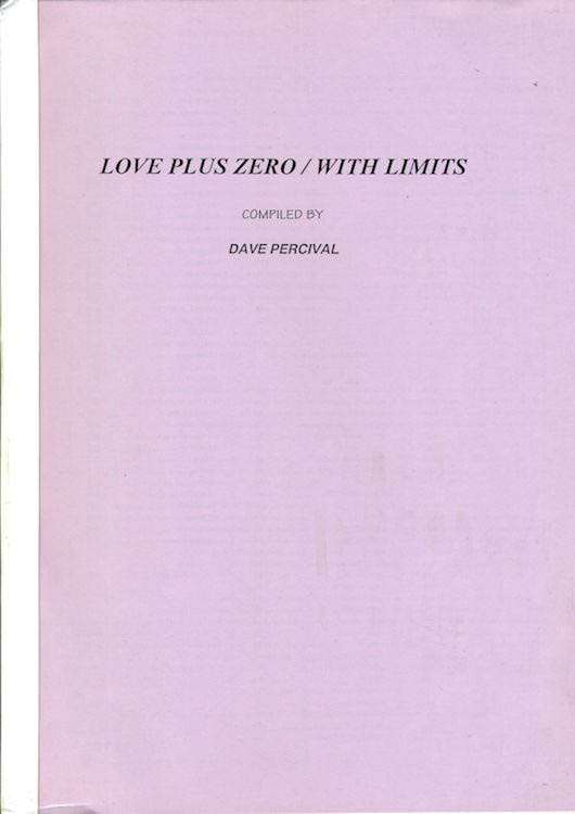 love plus zero with limits Bob Dylan book