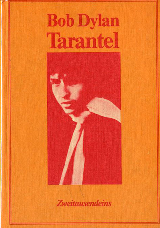 tarantel Zweitausendeins 1976 bob dylan book in German