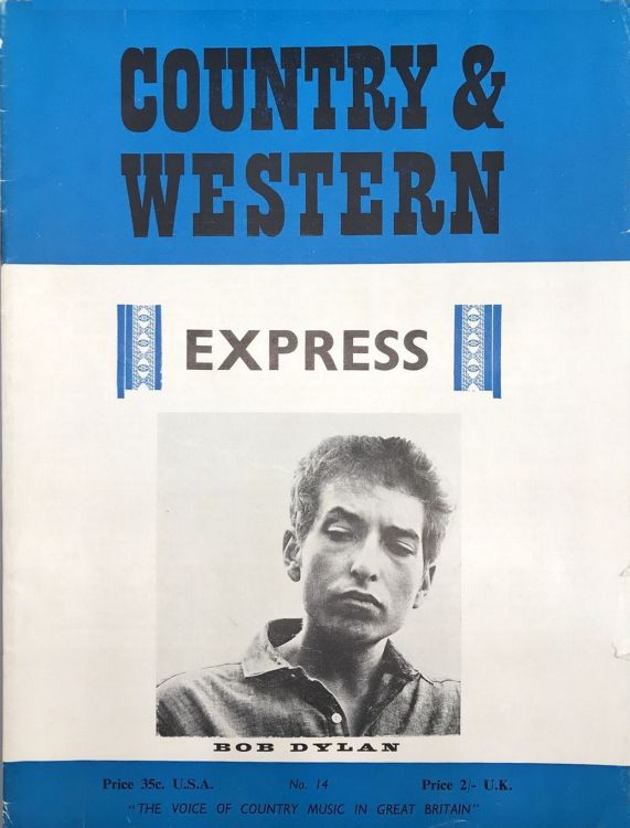 country & western magazine Bob Dylan front cover