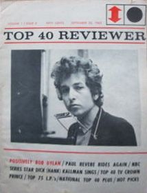 top 40 reviewer magazine Bob Dylan front cover