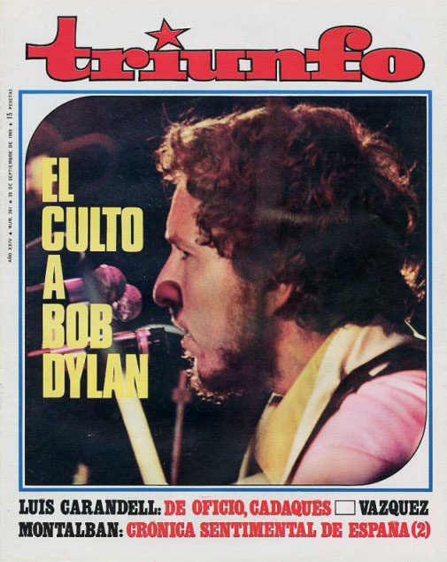 triunfo spain magazine Bob Dylan front cover