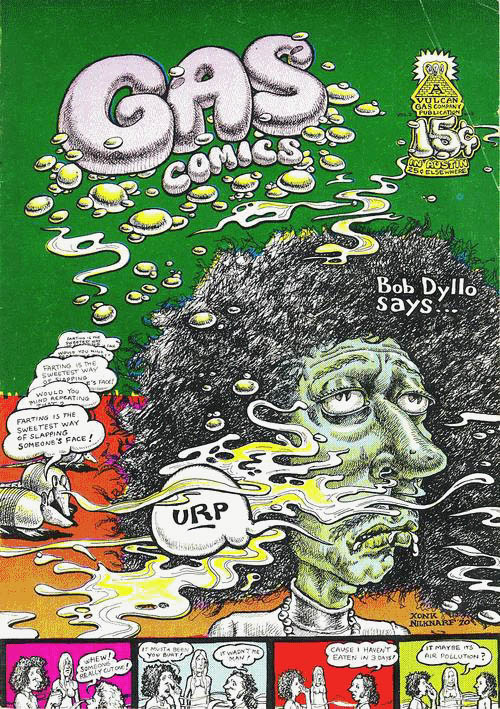 gas comics magazine Bob Dylan front cover