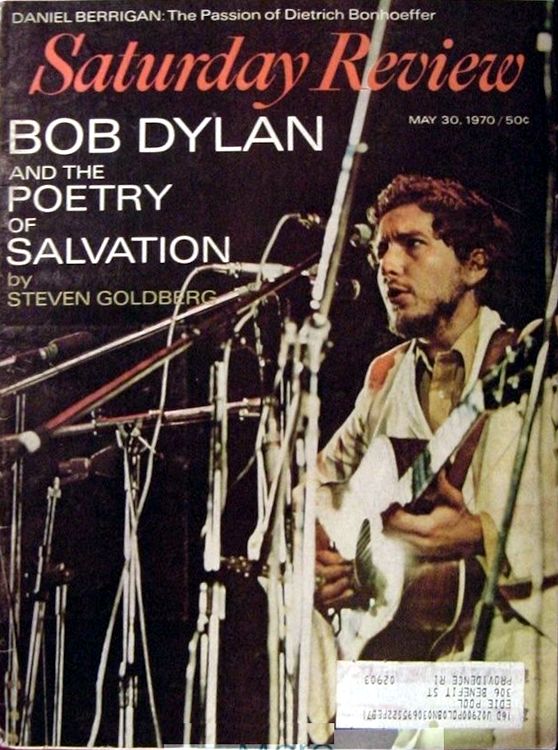saturday review magazine Bob Dylan front cover