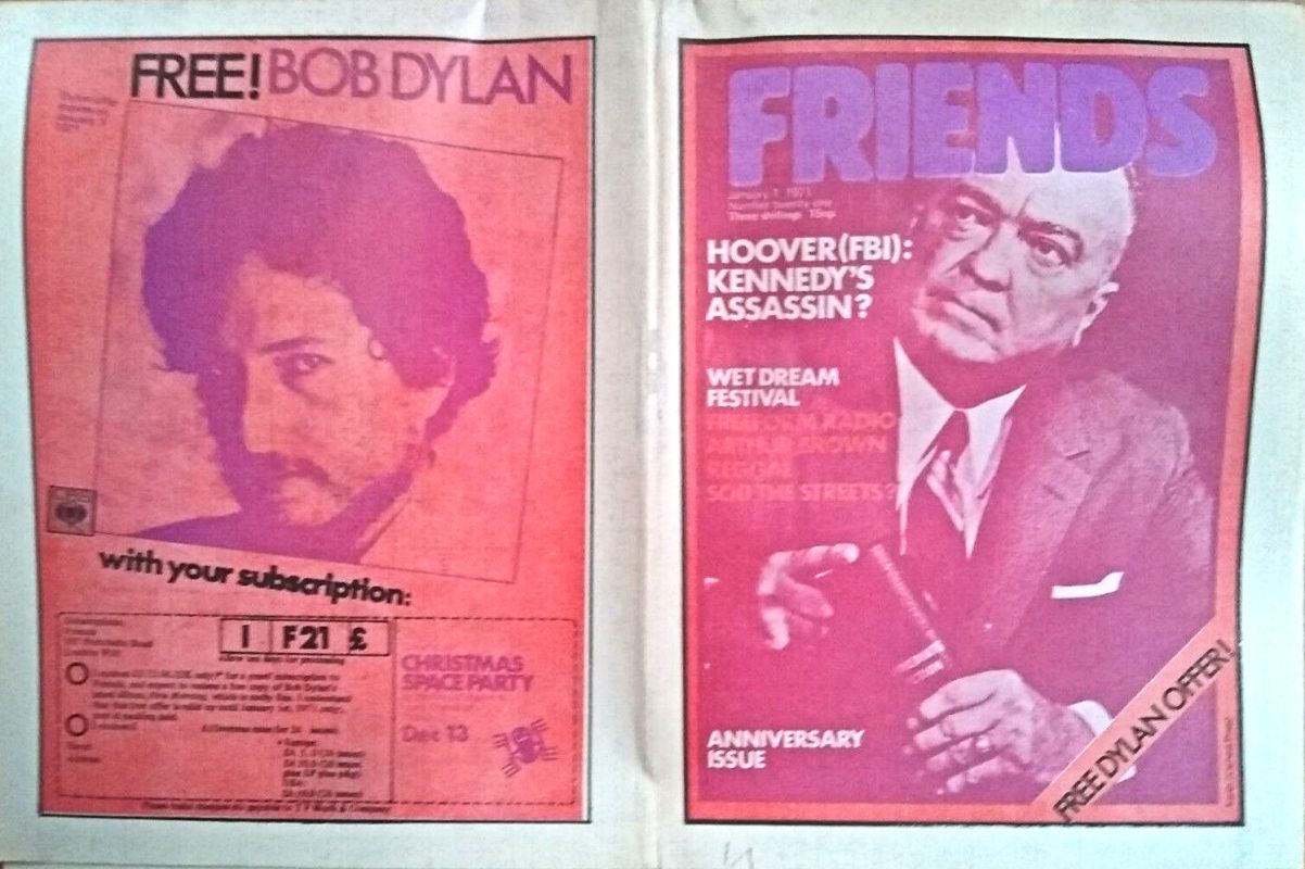 friends Bob Dylan front cover