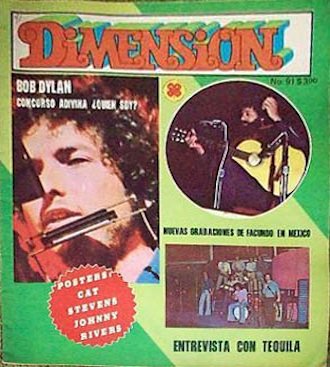 dimension magazine Bob Dylan front cover