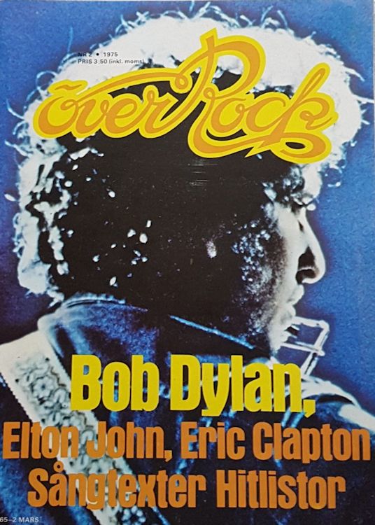 over rock magazine Bob Dylan front cover