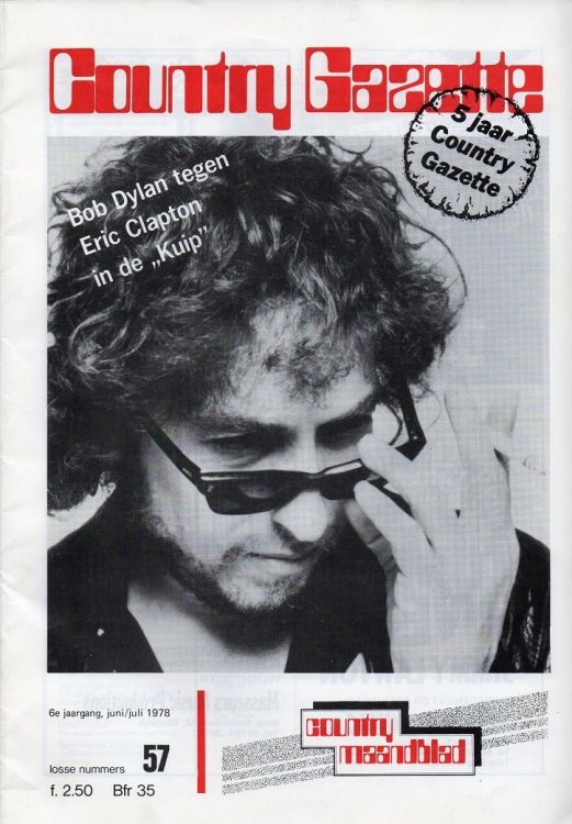 country gazette magazine Bob Dylan front cover