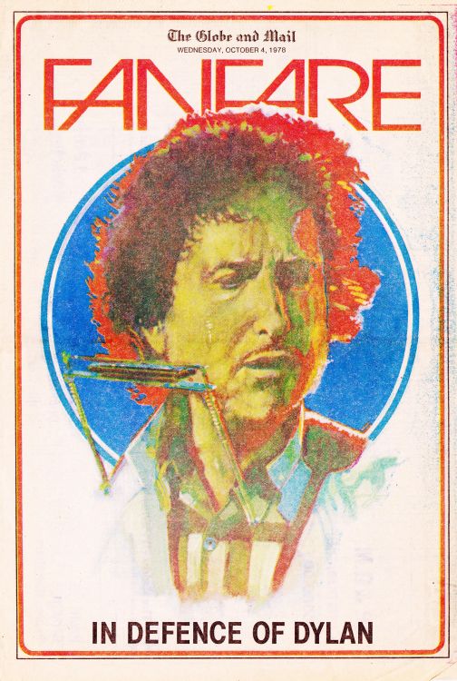 fanfare magazine Bob Dylan front cover