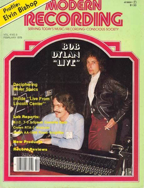 modern recording magazine Bob Dylan front cover