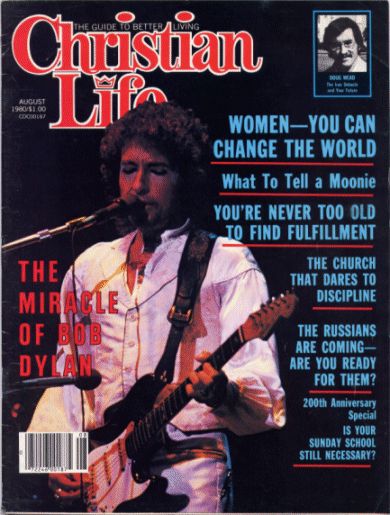 christian life magazine Bob Dylan front cover