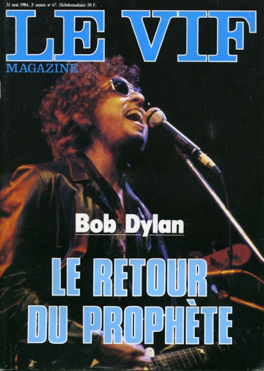 le vif magazine Bob Dylan front cover