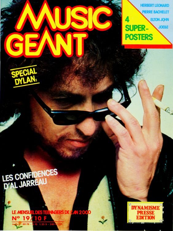 music geant magazine Bob Dylan front cover
