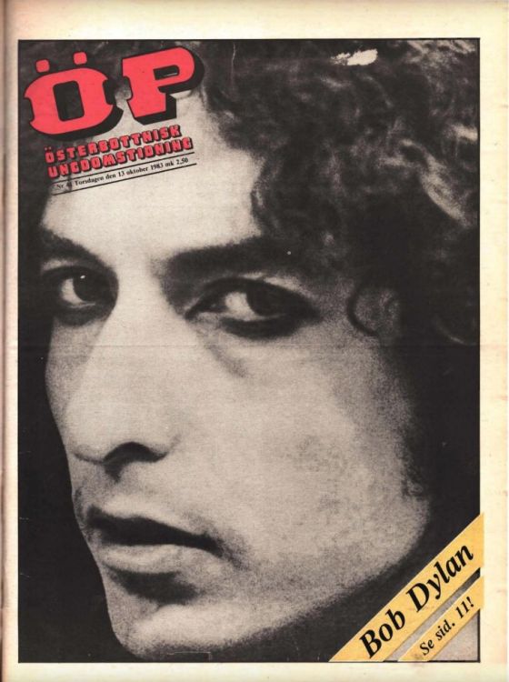 Öp magazine Bob Dylan front cover