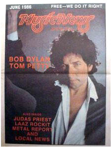music news magazine Bob Dylan front cover