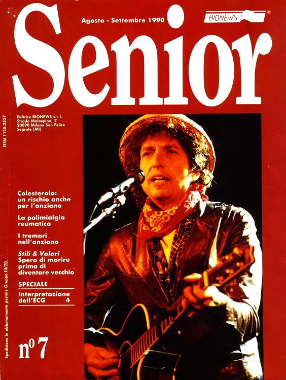 senior magazine Bob Dylan front cover