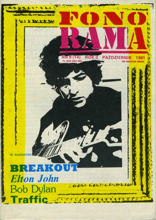 fonorama magazine Bob Dylan front cover