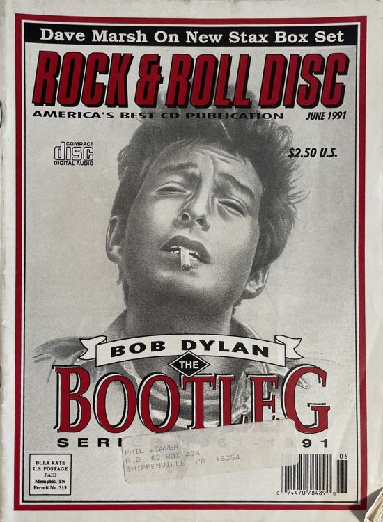 rock & roll disc magazine Bob Dylan front cover