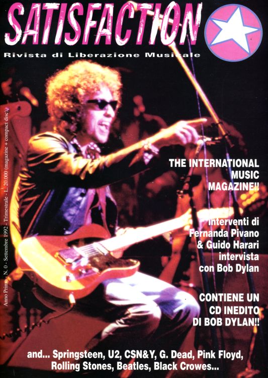 satisfaction magazine Bob Dylan front cover