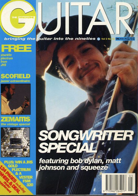the guitar magazine uk Bob Dylan front cover