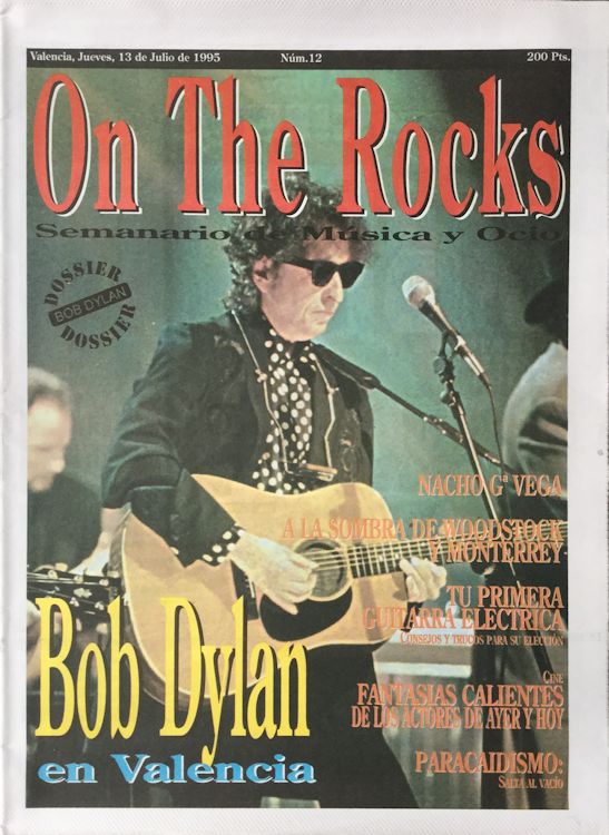 on the rocks magazine Bob Dylan front cover
