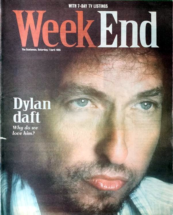 week end scotland magazine Bob Dylan front cover