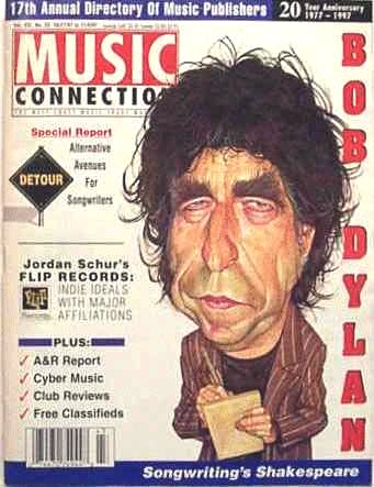 music connection magazine Bob Dylan front cover