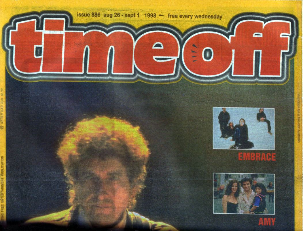 time off magazine Bob Dylan front cover