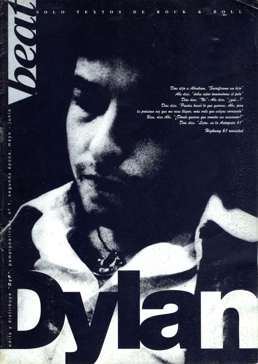 beat spain magazine Bob Dylan front cover