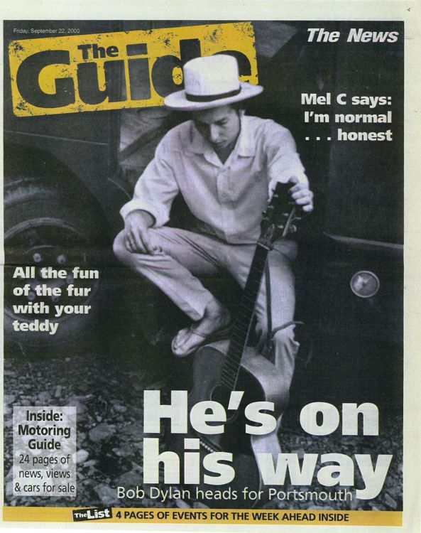 the guide uk magazine Bob Dylan front cover