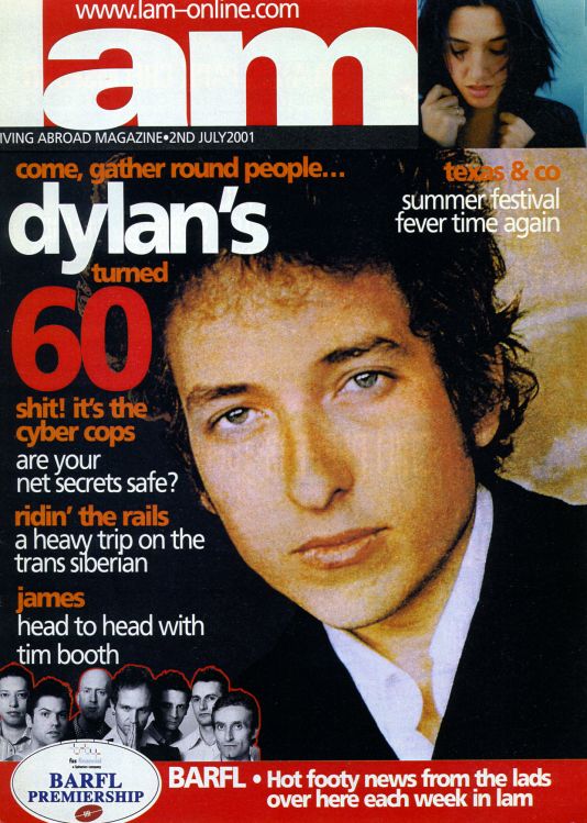 lam magazine Bob Dylan front cover