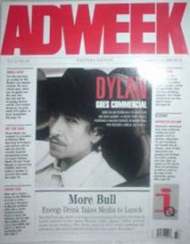 ad week magazine Bob Dylan front cover