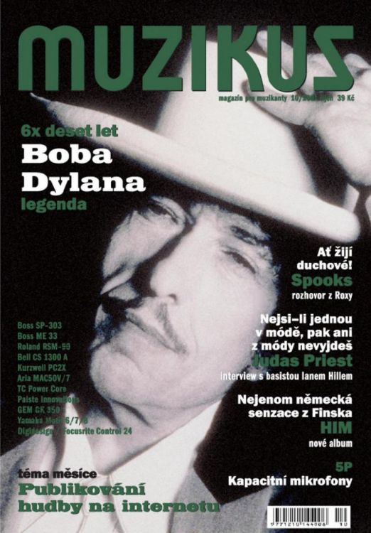muzikus magazine Bob Dylan front cover