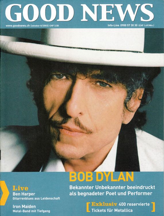 good news magazine Bob Dylan front cover