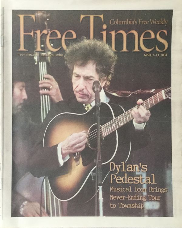 free times colombia's free weekly magazine Bob Dylan front cover