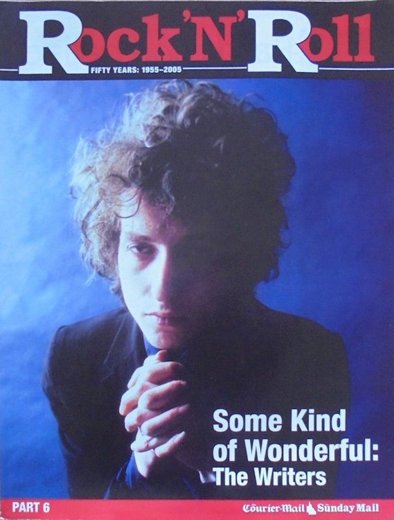 courrier mail supplement rock'n'roll magazine Bob Dylan front cover