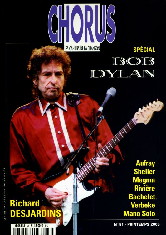 chorus magazine Bob Dylan front cover