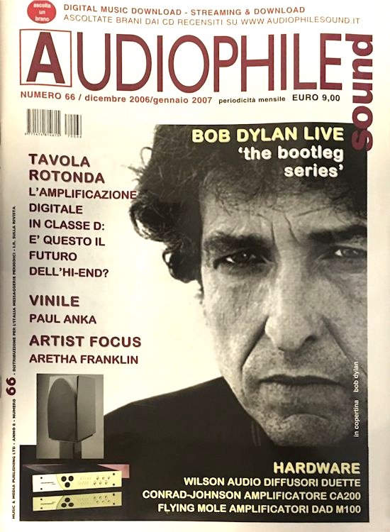audiophile sound magazine Bob Dylan front cover