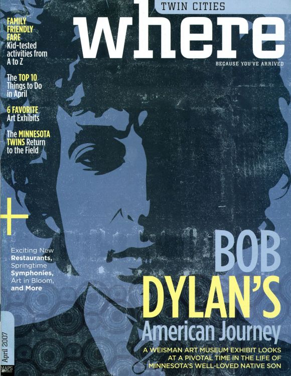 where twin cities magazine Bob Dylan front cover