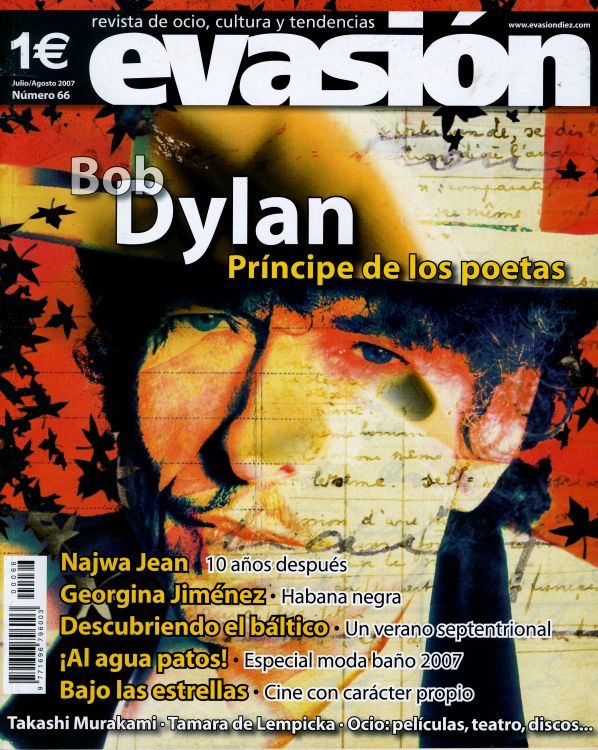 evasion magazine Bob Dylan front cover