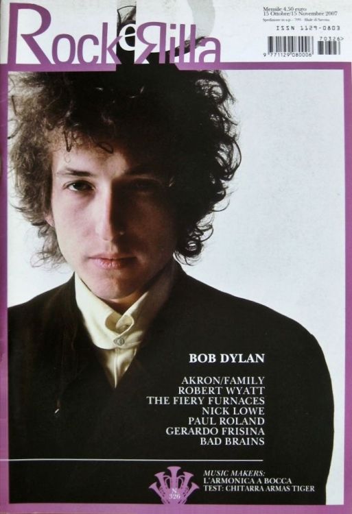 rockerilla magazine Bob Dylan front cover