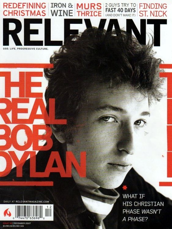 relevant magazine Bob Dylan front cover