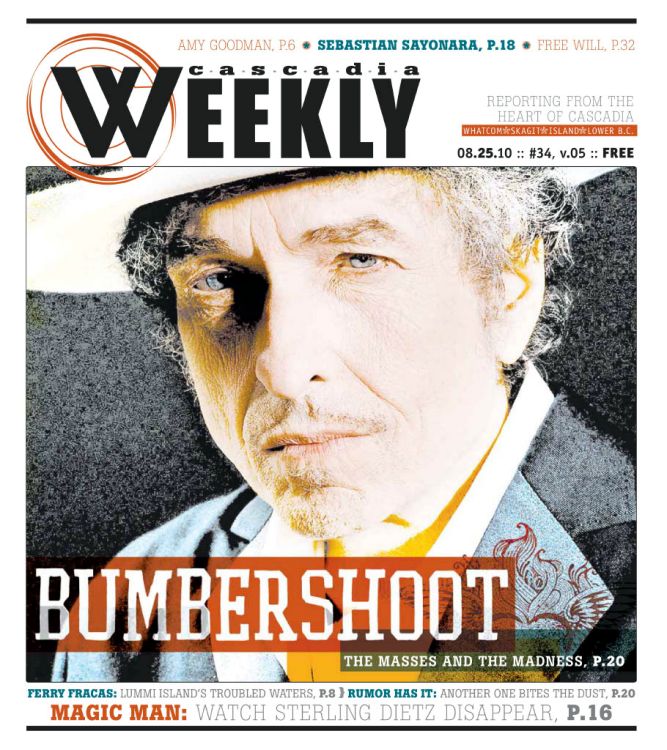 cascadia weekly magazine Bob Dylan front cover