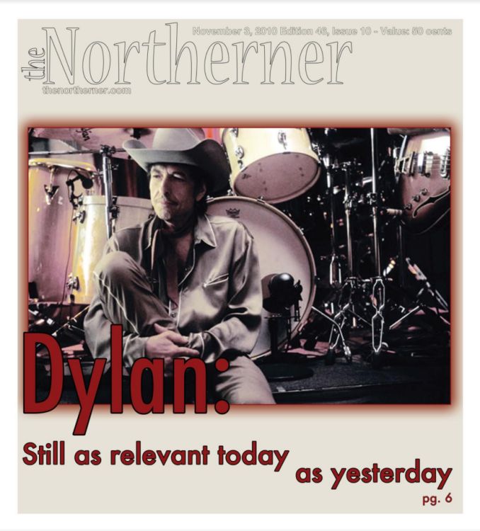 the northerner magazine Bob Dylan front cover