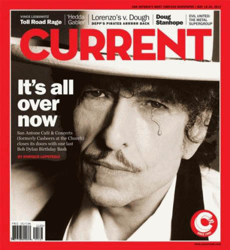 current magazine Bob Dylan front cover