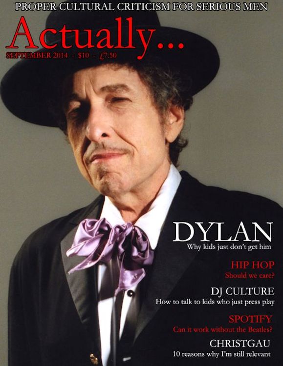 actually UK magazine Bob Dylan front cover