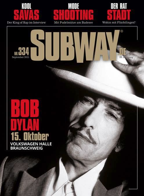 subway.de magazine Bob Dylan front cover